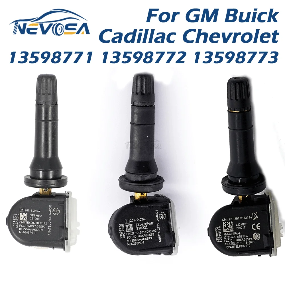 NEVOSA 13598771 13598772 13598773 TPMS Sensor For GM Buick Regal Encore Chevrolet Cruze Impala Tahoe Cadillac CT4 XT5 GMC Sierra