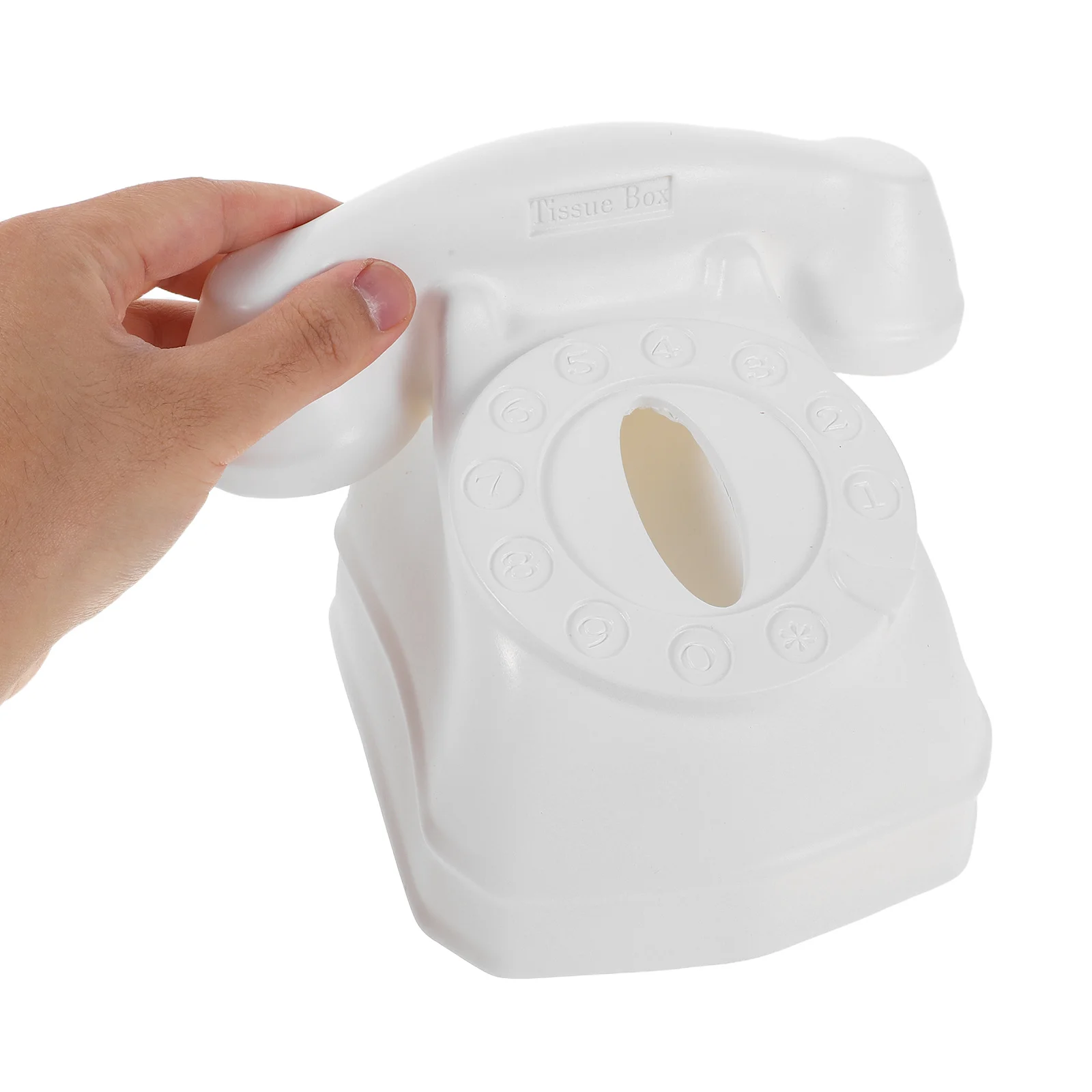 

Vintage Telephone Style Tissue Box Holder Creative Napkin Dispenser for Kitchen Bathroom Bedroom Desk Table Tissue Box Holder