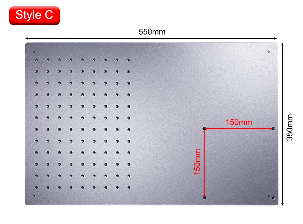 Hunst Fiber UV CO2 Markierungs-Arbeitstisch Aluminium-Arbeitsplattform 320*280 & 350*550 für DIY Lasermarkiermaschine – Detail 5