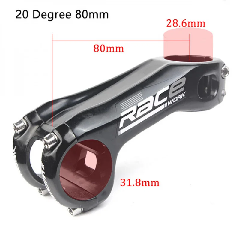 

RACEWORK -20 градусов MTB вынос 31,8 мм, длина 80/90/100 мм для шоссейных и горных велосипедов