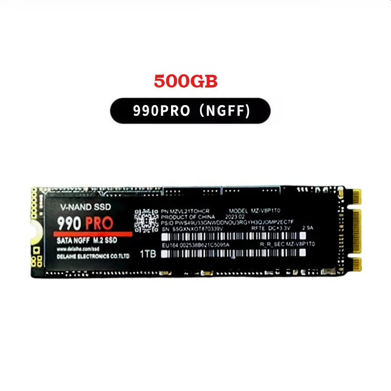 Original 980Pro 990Pro 1TB M.2 PCIe 4.0 NVMe 7400MB/s Maximale Übertragungsgeschwindigkeit Stabile Interne Solid-State-Laufwerke für Gaming-Laptops und PCs