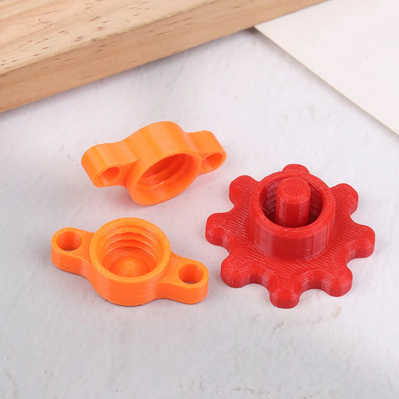3Pcs Orange Glass Glue Caps/2Pcs Red Flexible Gear-Style Tube Caps Prevents Glue Hardening For Standard Glue Bottles