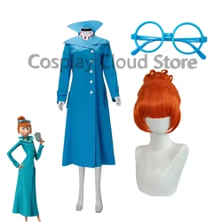 Lucy Wilde Cosplay Costum Lucy Wilde Costume Glasses Gru Wife Dress-Up Party Fantasy Outfits Halloween Carnival Roleplay Suit
