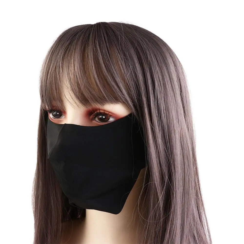 Спортивная маска для бега из ледяного шелка, дышащая быстросохнущая женская маска для защиты лица из ледяного шелка, маска для лица, маска для лица