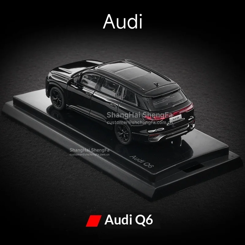 アウディ Q6 1:64 スケール オリジナル合金ダイキャストカーモデル シミュレーション オフロード SUV コレクタブルデコレーションオーナメント 車愛好家向け