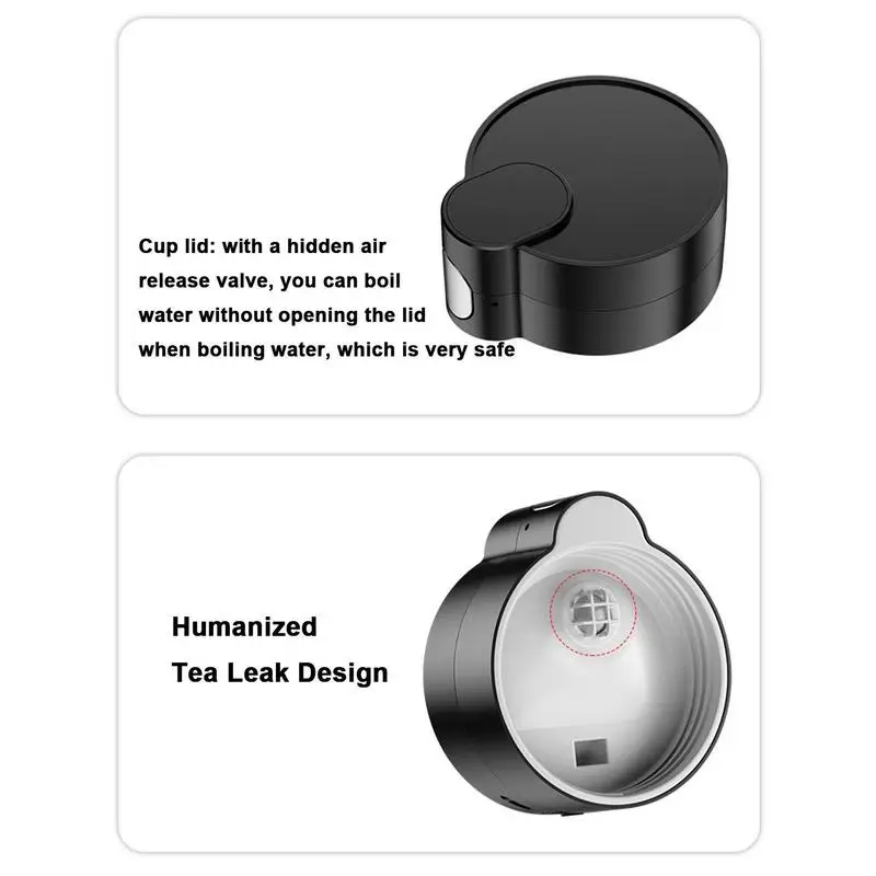 Car Heated Cup Temperature Control Mug For Car 450ML Smart Mug With Temperature Control One-Piece Cup Body Design 12V-24V