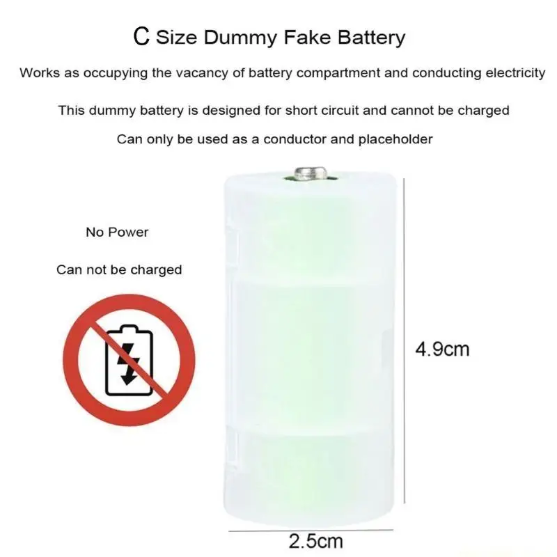 F62C LR14 C Battery Eliminators Adjustable3-12V for LED Decorations/Toy/Gas Stove