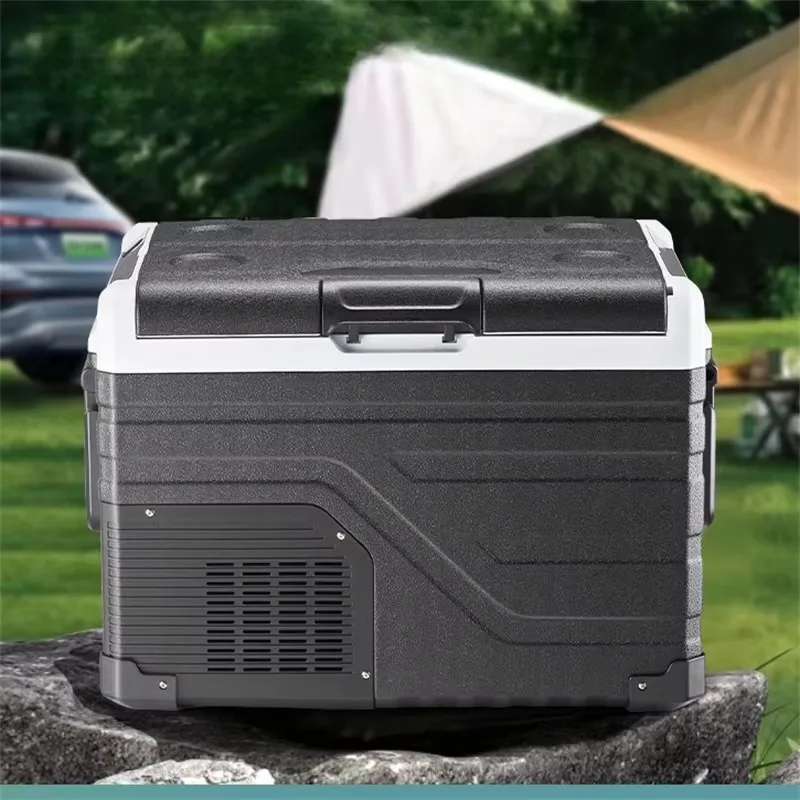 45L Portable Compressor Refrigerator 24V 220V-240V Dual Temperature Control Small Freezer for Home or Car Outdoor Use