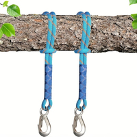 Heavy Duty Hook Tree Swing Rope Hammock Hanging Strap Kit for Indoor Outdoor Swing Hammock Hanging Seat Bubble Chair 120cm