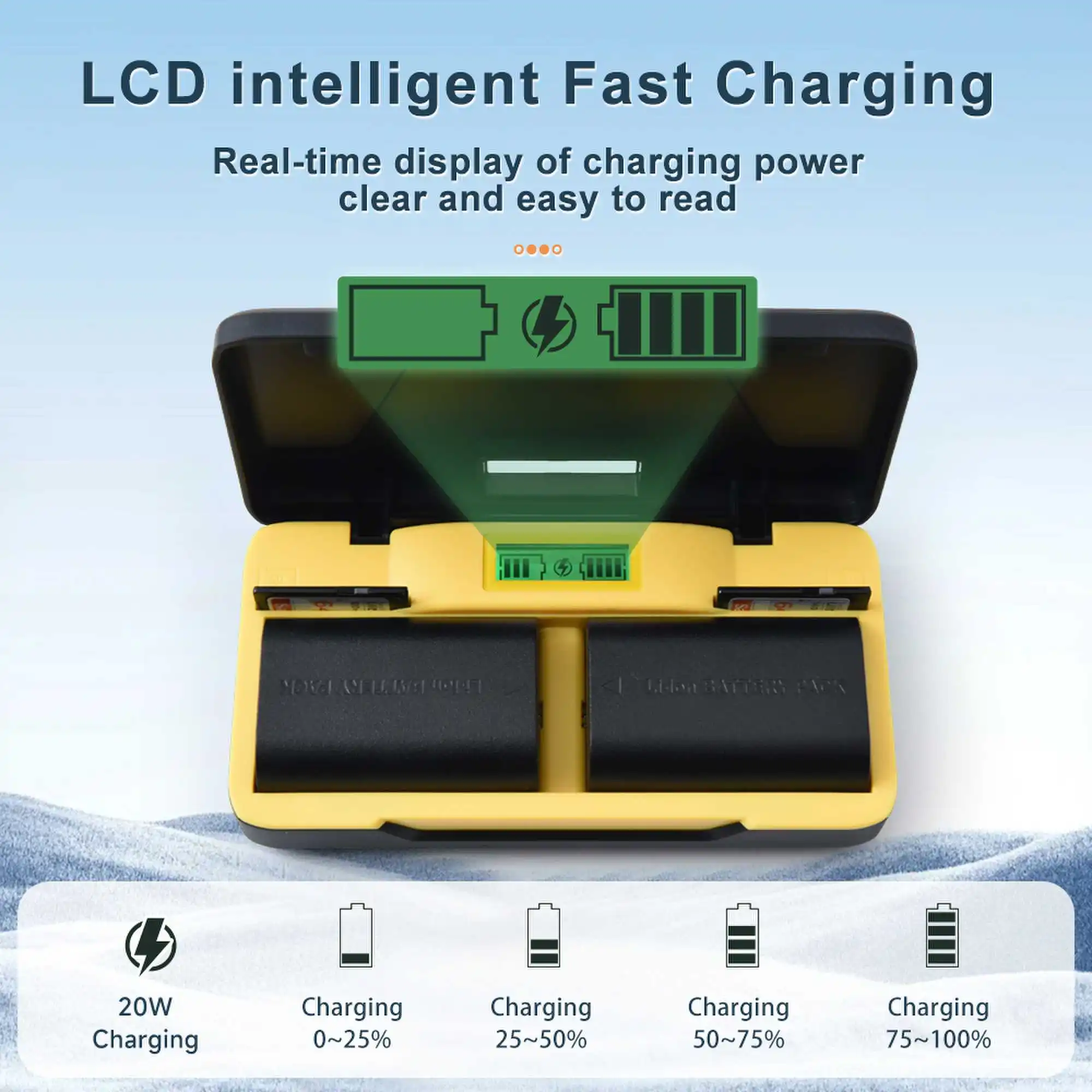 بطارية كاميرا LP E6D AJNWNM 2850mAh مع شاحن مزدوج LED متوافق مع Canon PowerShot A530 A540 A550 A560 A620 A630 A640