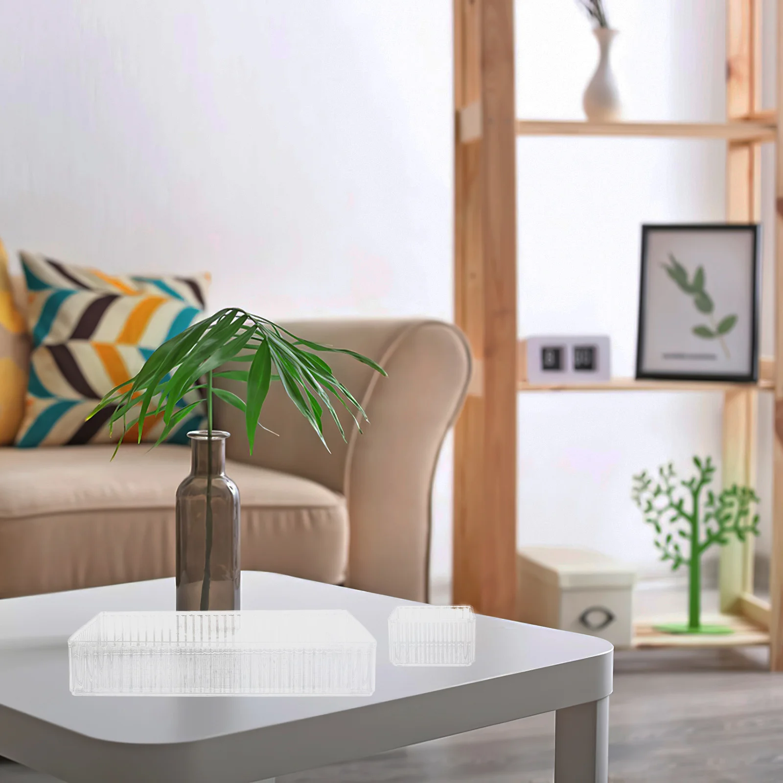 

18Pcs Transparent Drawer Organizers Stackable Acrylic Storage Bins Multi-Size Clear Containers for Home Office Craft Makeup