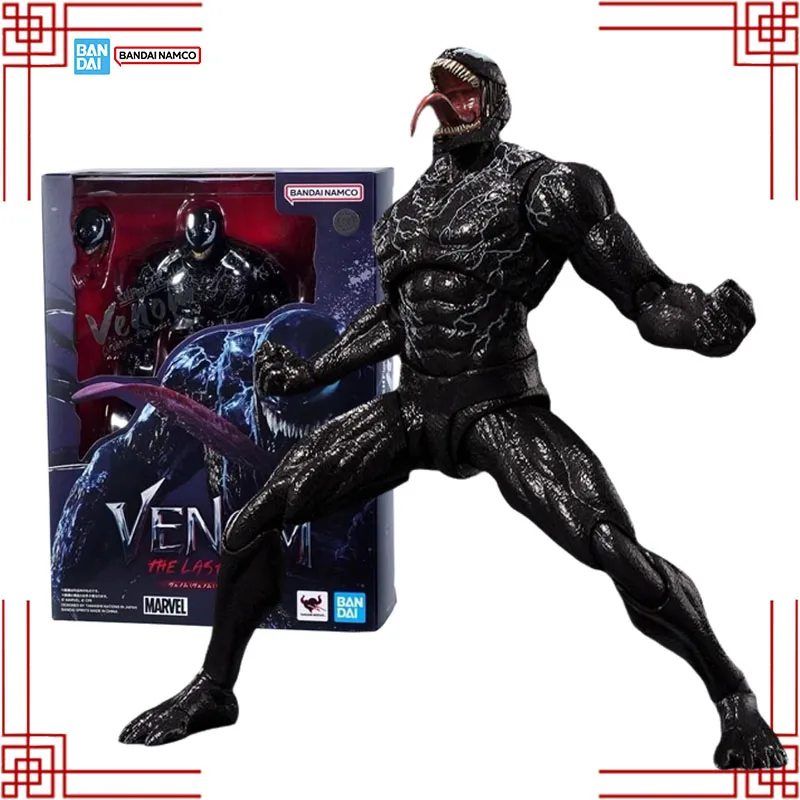 Bandai S.H.Figuarts Venom：The Last Dance Model Kit Genuine SHF Venom Anime Action Figure Collection Model Toys Christmas Gifts