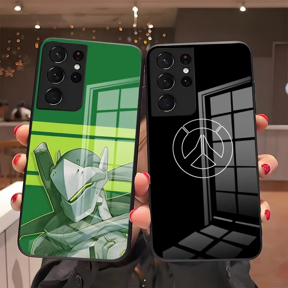 O-Overwatch Phone Case For Samsung A27 A37 A33 5G A54 A36 A35 A56 A52 A17 Shockproof Glass Cover