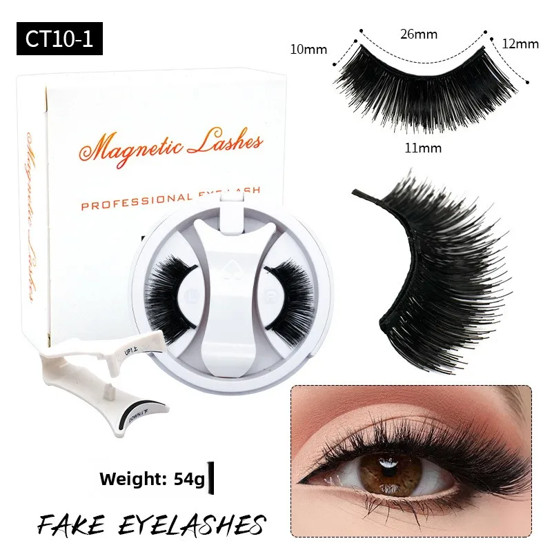 [الرموش الصناعية المغناطيسية الخارقة للطبيعة من شعر المنك المقلدة صندوق متكامل] 2025 رموش صناعية جديدة خالية من الغراء