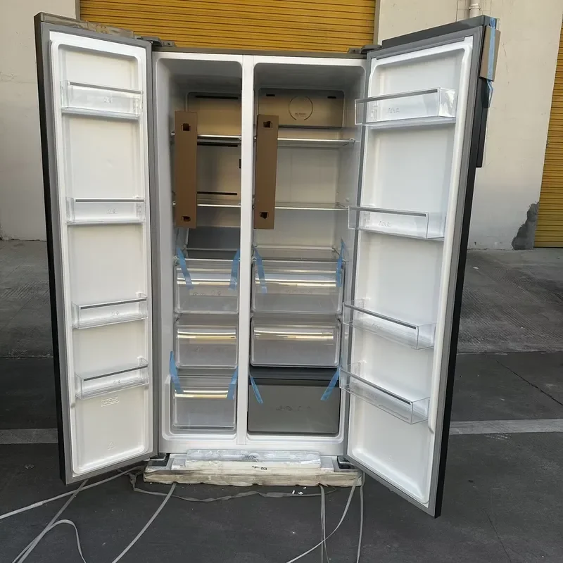 for 690L 110V Double-door Fridges Refrigerator and Freezers Home Commercial Dormitory Side-by-side Smart Chiller Ice