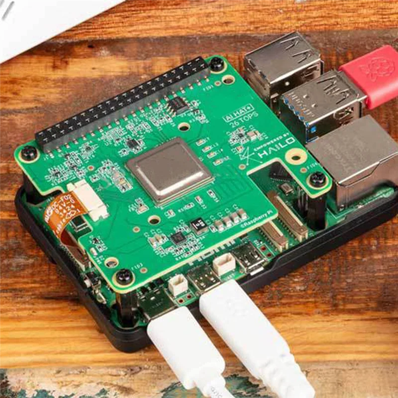 Letnia Wyprzedaż Raspberry Pi 5 AI HAT+ Oficjalny-Oryginalny Hailo8l Pcie M.2 HAT+ 13Tops AI Board Kit dla Raspberry Pi5