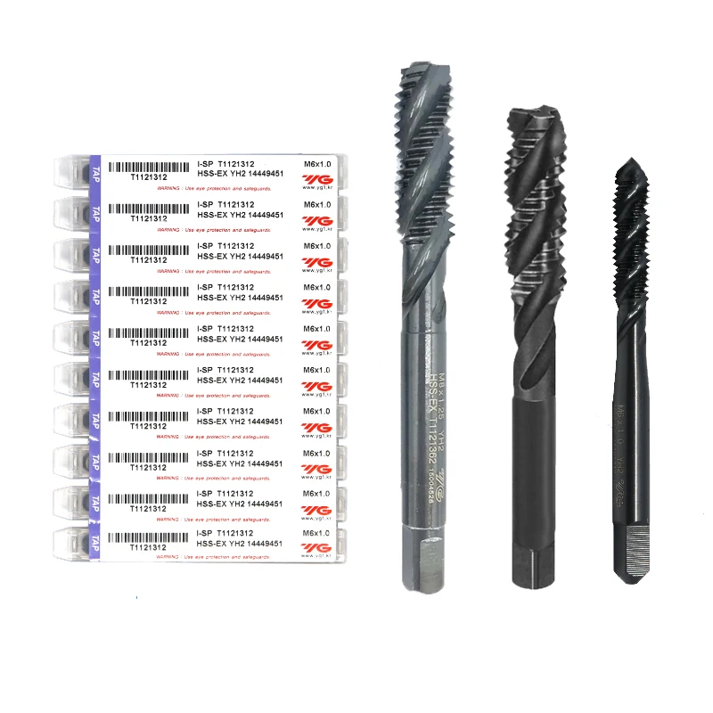 Original YG1 T1121 Taps for Blind Holes M2 M2.5 M3 M4 M5 M6 M8 M10 M12 M14 M16 M18 M20 M24 M30 Tapping Carbon Steels Alloy Steel