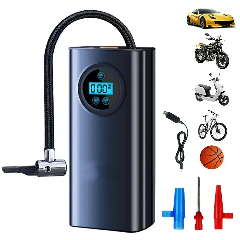 150PSI Car Inflator Pump Wireless Handheld Inflator Pump Intelligent Digital Display Automotive Universal Portable Inflator Pump