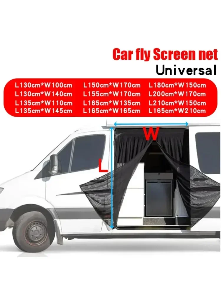 Moustiquaire magnétique universelle pour porte coulissante, moustiquaire en maille pour écrans de voiture, moustiquaire pour porte arrière de voiture