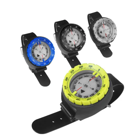 Diving Watch Compass Compass High Precision Luminous Waterproof Wrist Compass Underwater Fishing