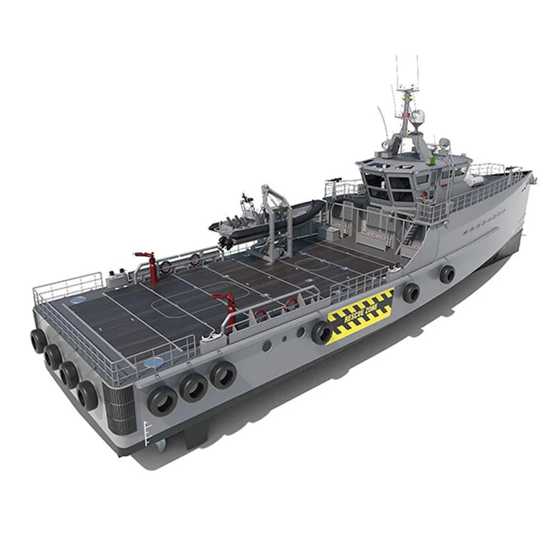 1/72 Coast Guard Ship Model Kit Damen 4008 DIY Hand-assembled Remote Control Ship Model Toy Gift RC Cruiser Kit