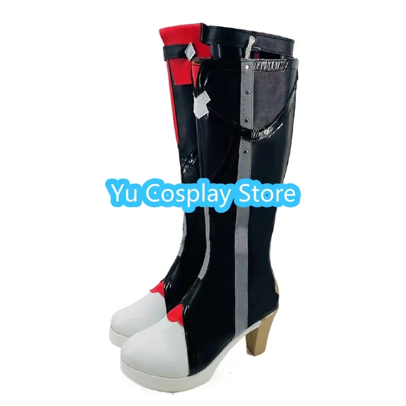 Topaz Cosplay Shoes Game Honkai Star Rail Cosplay Prop PU scarpe in pelle stivali di carnevale di Halloween su misura