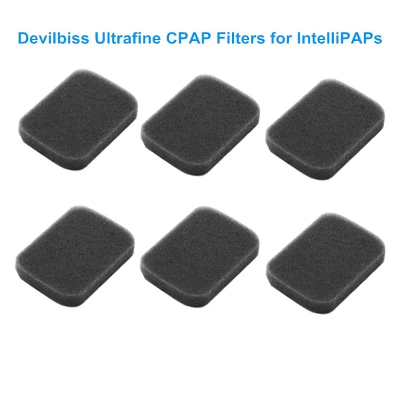 10/20/40/60 PCS Ultra-Fine Filters for Devilbiss Machine Black Foam CPAP-Filters Universal Filter Replacement Filters Supplies