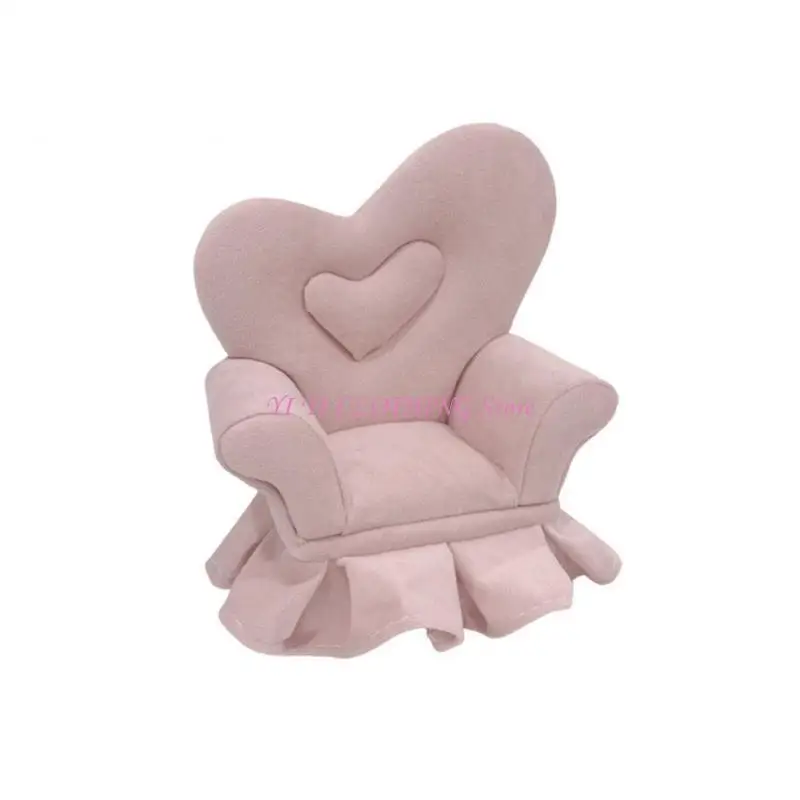 N5KF Jewelry Holder Sofa Jewelry Case Jewelry Display Rack Plush Texture