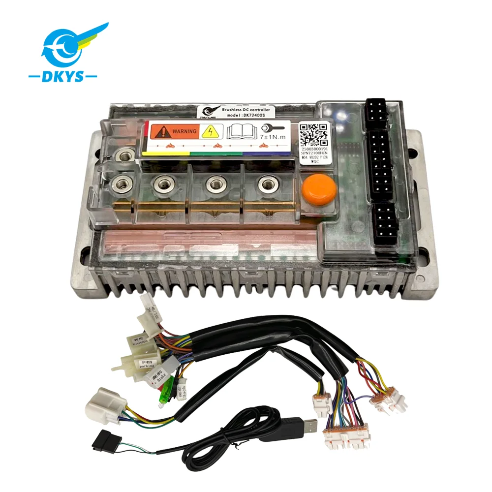 DKYS DK72360 120A/330A Intelligenter Debugging-Programmiercontroller, geeignet für Elektromotorräder – schwarzer Stil
