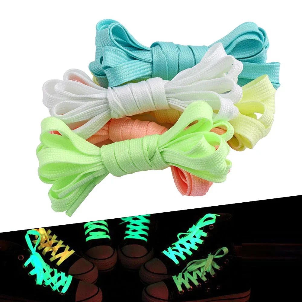 Sport Luminous Shoelace Athletic Shoe Laces Glow In The Dark Fluorescent Night Running Party Camping Birthday Wedding Cosplay