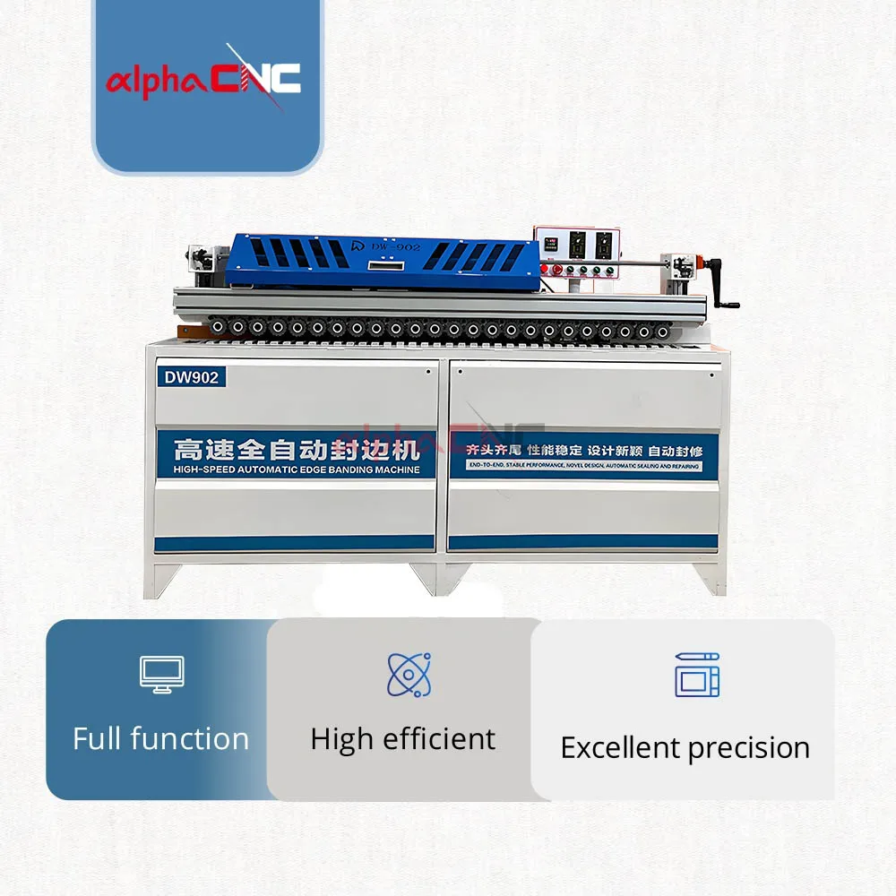 Alpha Mini Edge Banding Machine Automatic Portable Small Edging Band Machine Portable for MDF PVC Sealing Cabinets