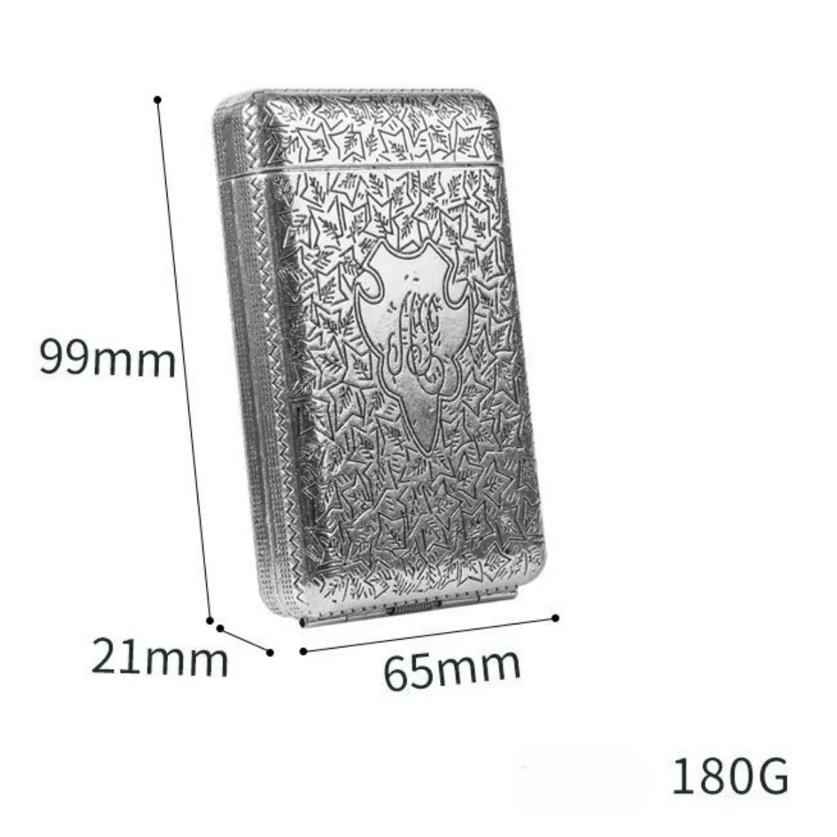 Portable Peaky Blinders Shelby Same Style Cigarette Box Smoking Accessories Hand-carved Retro Cigarette Case for 14 Cigarettes