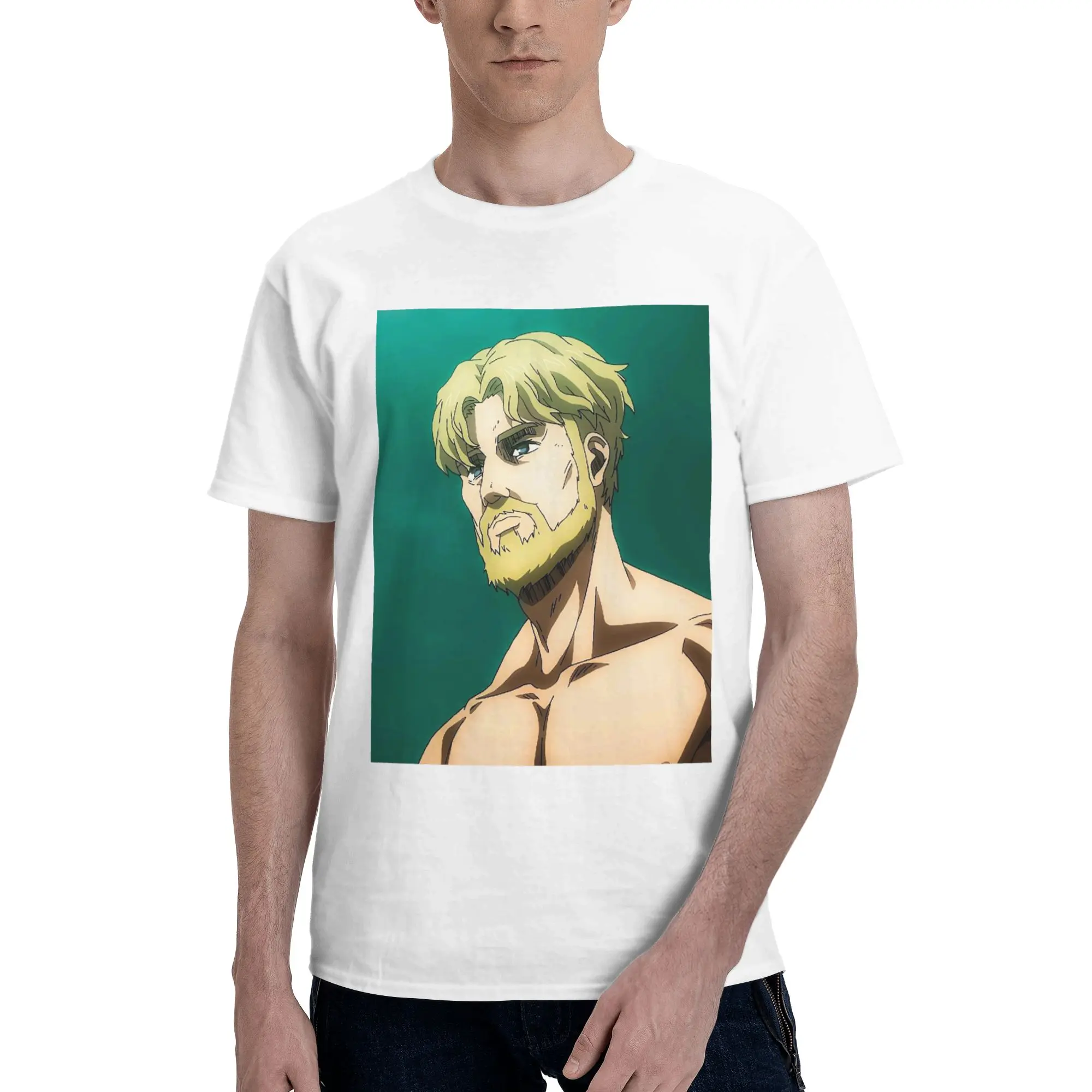 

Attack On Titan Zeke Yeager 100% Cotton T-Shirt Men'sFunny T Shirts Men Crew Neck Short Sleeve S-6XL