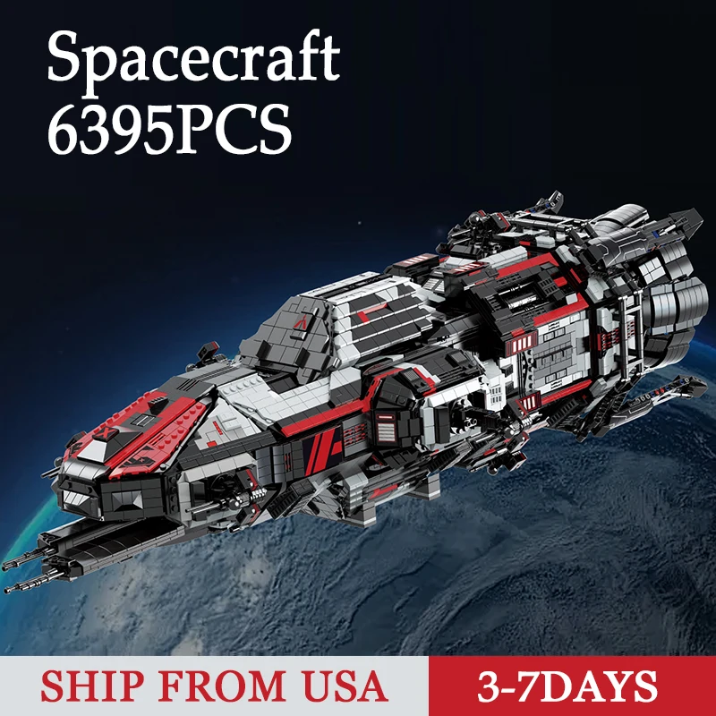 

6395PCS Space Battleship Building Blocks Model Toys Assembly Spacecraft Bricks Sets Starship Creative Ornament Ideal Gifts