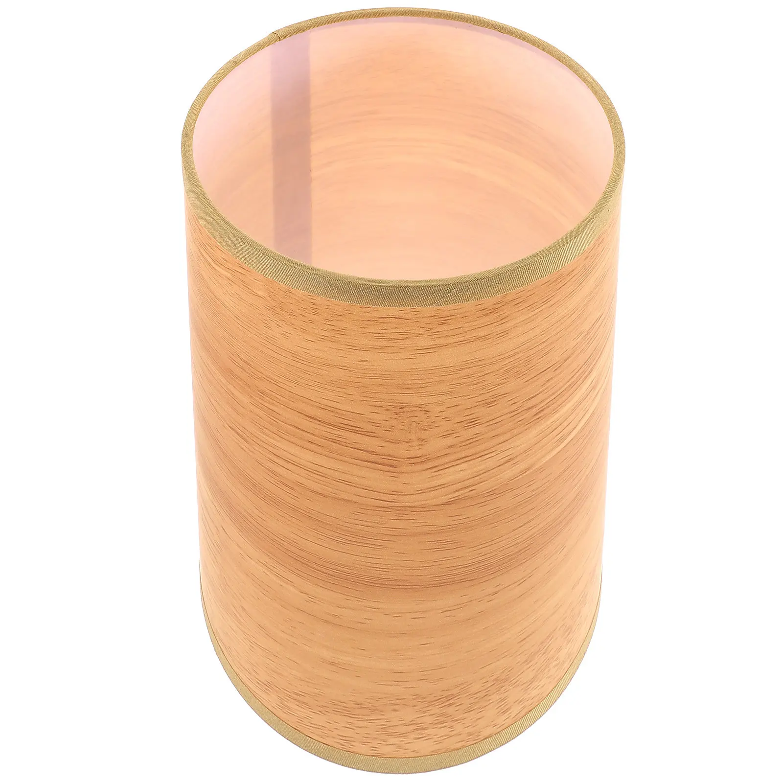 Linen Lampshade Pattern Fabric Wall Table Lamp Cover PVC Metal Cloth Light Shade Universal Cylinder Small