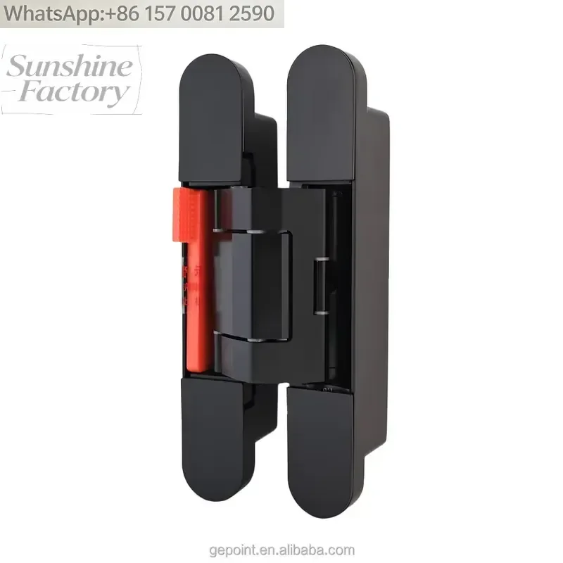 3D Adjustable Hydraulic Concealed Hinge 90kg Load Self-Closing Hidden Hinges for Interior Folding & Sliding Doors (3