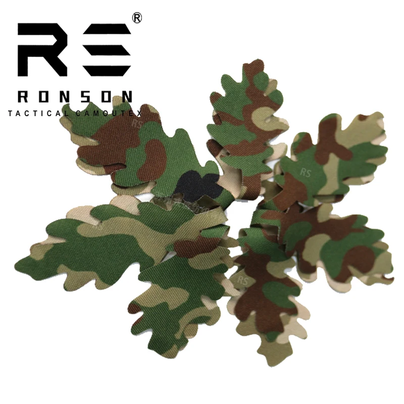 15pcs/set Customized Camouflage strips Cloth Material For DIY Tactical clothing Helmet cover All-Terrain German Spot Rhodesian