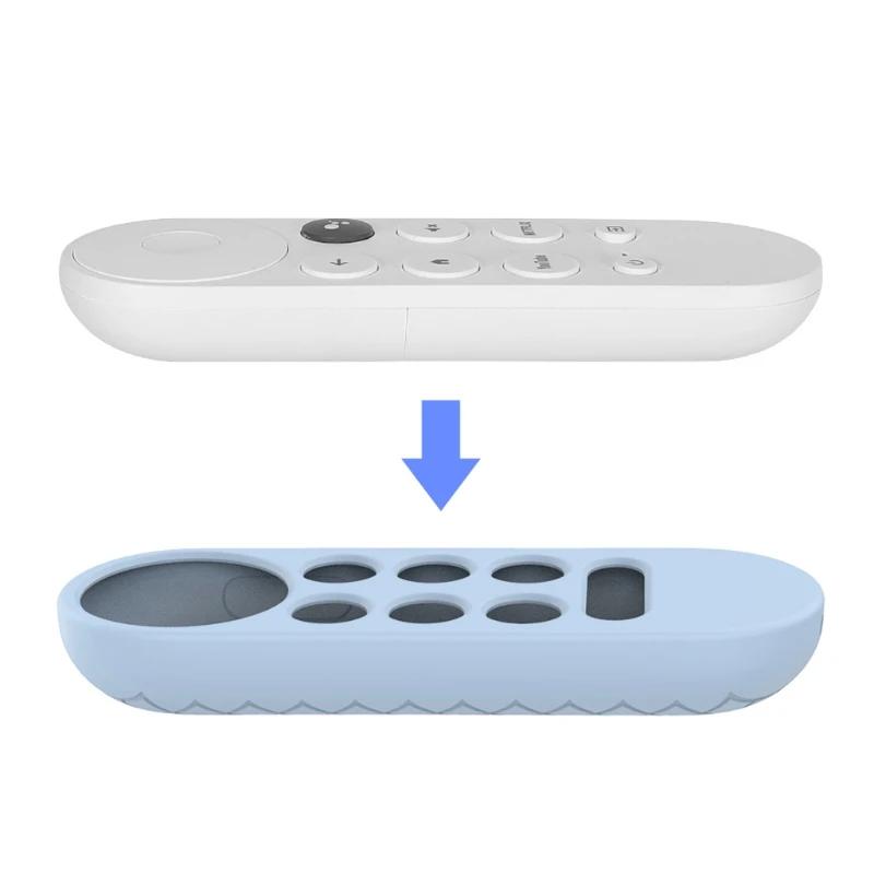 Non-slip Soft Silicone for Case Remote Control Protective Cover for Shell for Chromecast 2020 Voice Remote Control