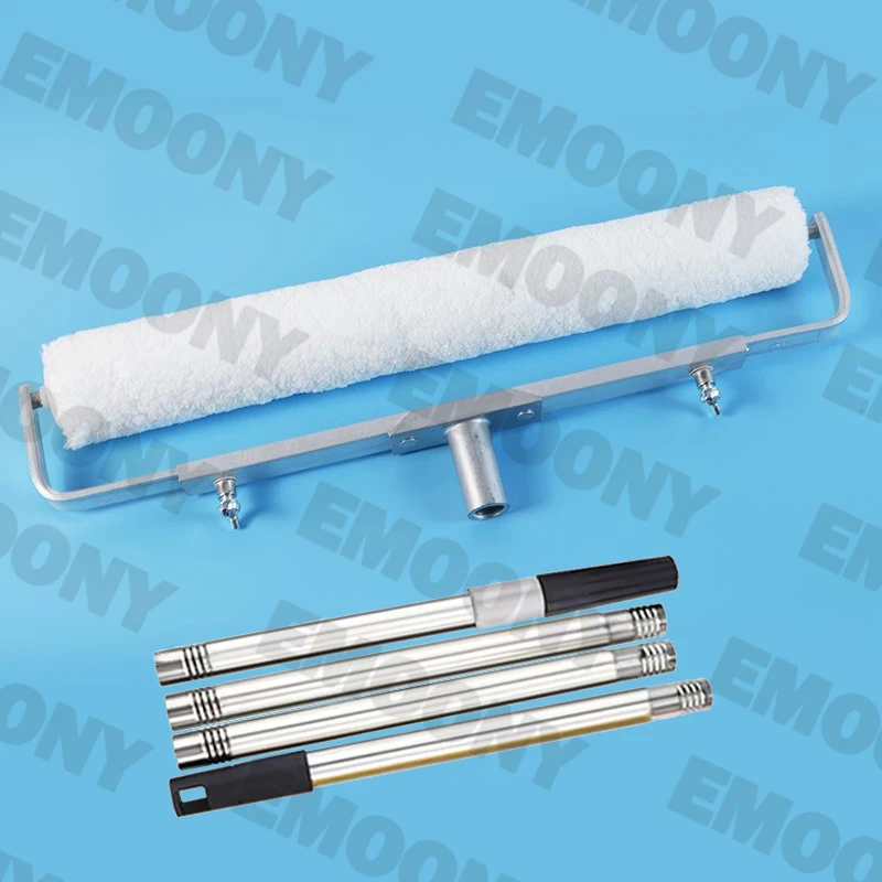 18 Inch Roller Brush Set Includes Roller Brush - Aluminum Alloy - Extended Rod Large-Area Brushing Tool