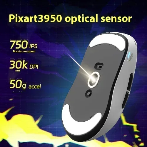 ماوس ألعاب Scyrox V8 PAW3950 8K الكمون المنخفض خفيف الوزن مخصص لاسلكي سلكي وضع مزدوج الفئران الكمبيوتر ملحقات رياضية إلكترونية هدايا