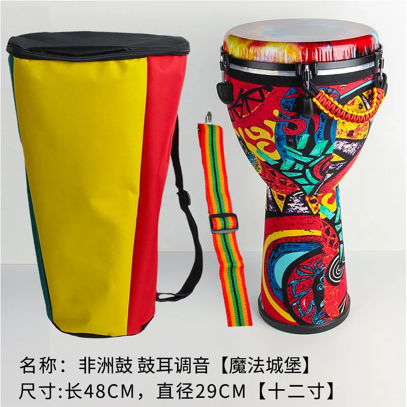 Direct selling Binding rope 12 inch African drum Lightweight professional Djembe Multi-style high quality African drum