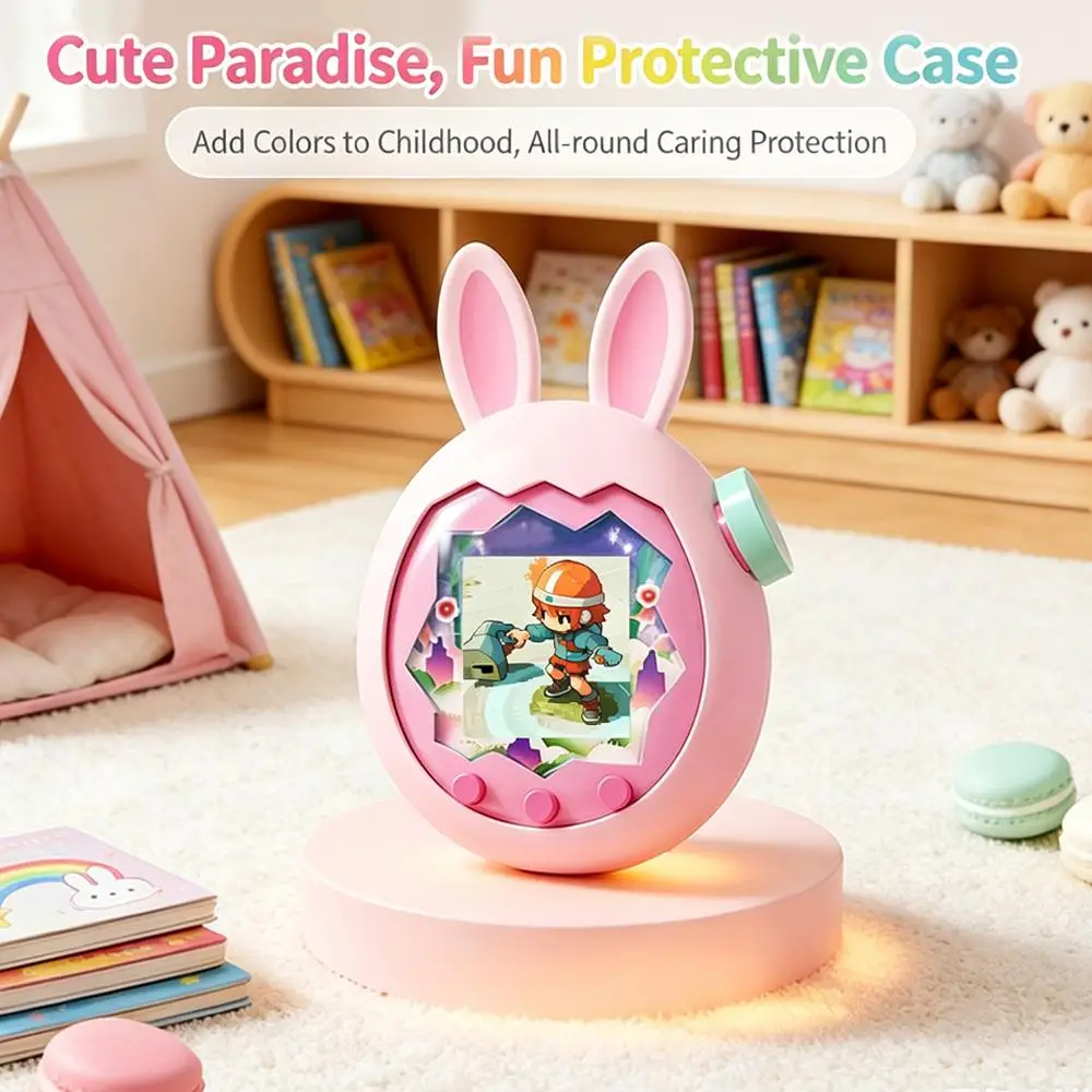 Silicone Case Cover Screen Protector For Virtual Interactive Pet Game Machine Soft Skin Cover For Tamagotchi Paradies Accessorie