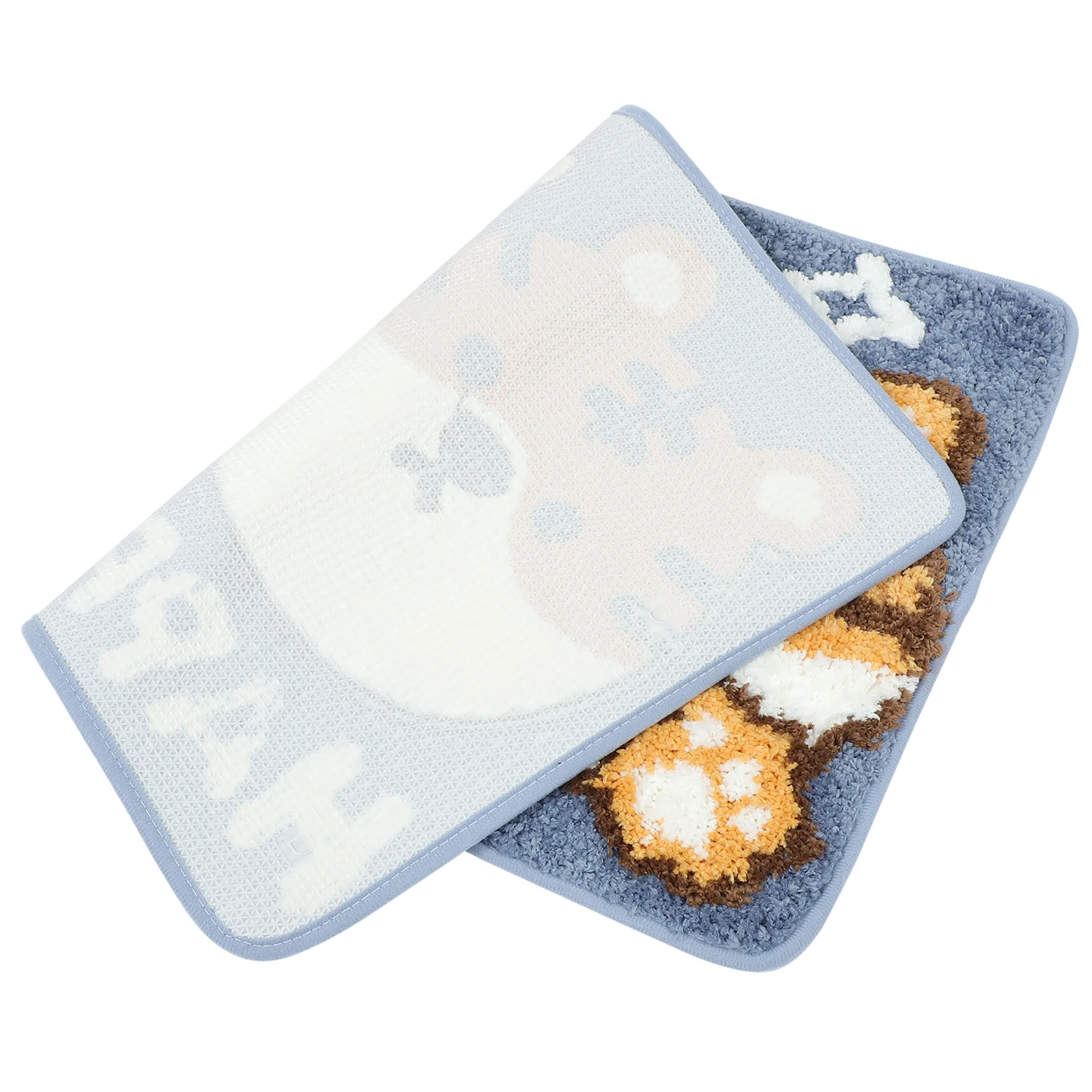 

Cartoon Tiger Floor Mat Cute Home Decor Non Slip Bath Kitchen Polyester Carpet Year Tiger Ground Pad Absorbent