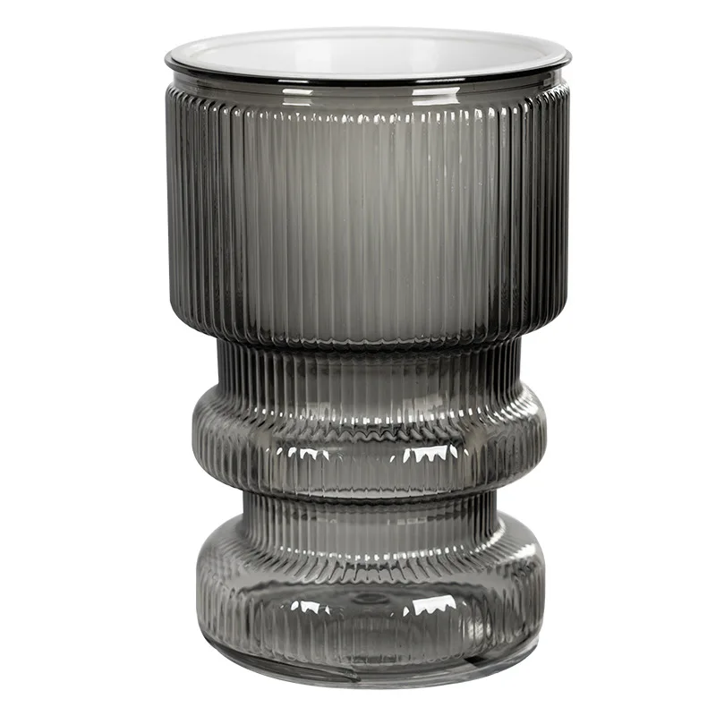 الإبداعية سطح المكتب الذاتي سقي كسول اناء للزهور تقليد الزجاج البلاستيك الشفاف الراتنج الصغيرة بوعاء النبات المائية زهرية إندو