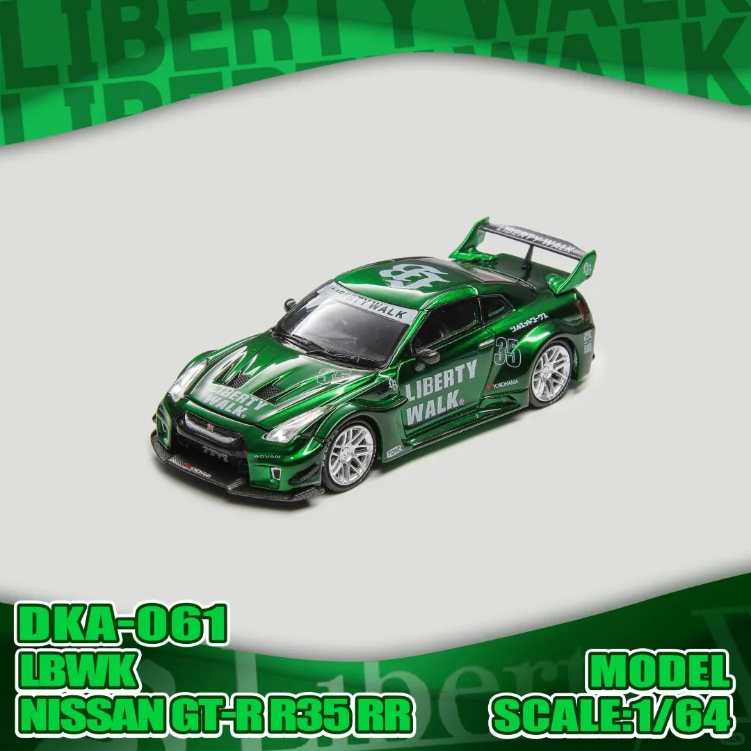 Demon King Auto 1:64 F40 Gull Wing Deur Standaard Rode Lak NISSAN GT-R R35 RR Alloy Auto Die-cast Model Collectie Cadeau
