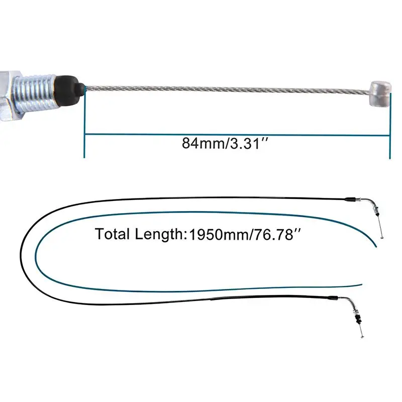 GY6 150cc 50cc 80cc 125cc Throttle Cable Universal Motorcycle QMB139 Parts Reliable Wire for Daily Scooter Maintenance