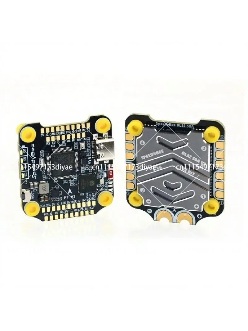 F722 Flight Controller 50A Stack Assembly, BL32 4-in-1 ESC 3~6S Lipo Battery Support, Blackbox Analyzer for FPV Freestyle Drone