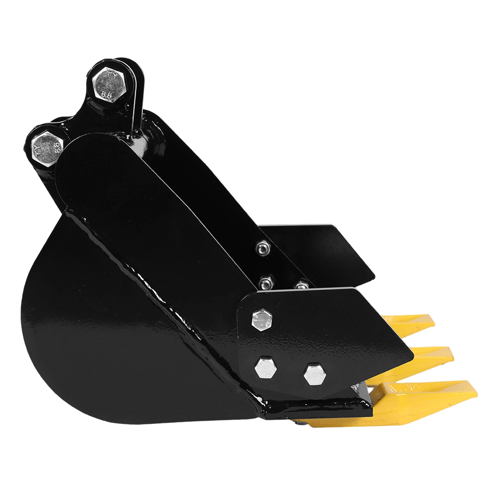

15.75in/400mm Excavator Trenching Bucket Compatible with 0.8-1.8T Diggers 0.98in Hole 3.46in Center Wheelbase with Metal Teeth