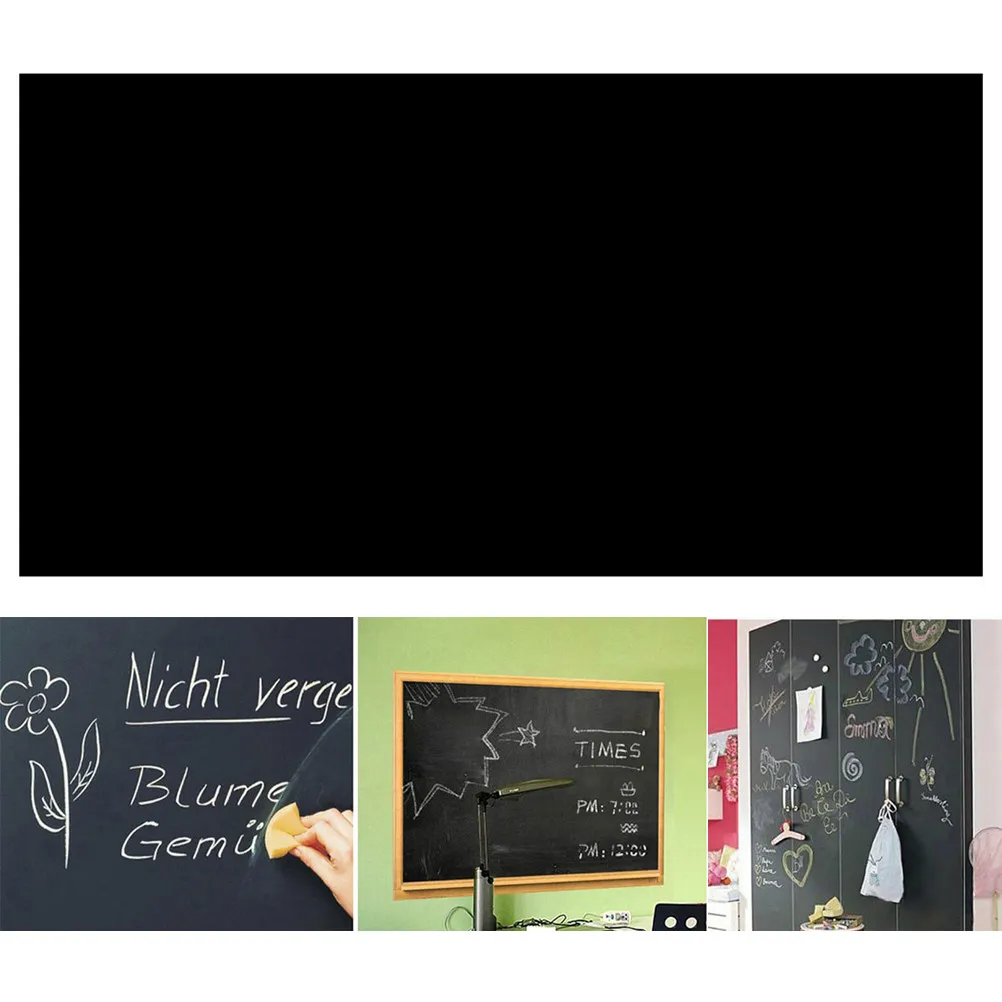 

40x18inch Blackboard Sticker Roll Chalkboard Wall Sticker Premium PVC Removable Strong Adhesion Wipe Clean Teach Art Decor