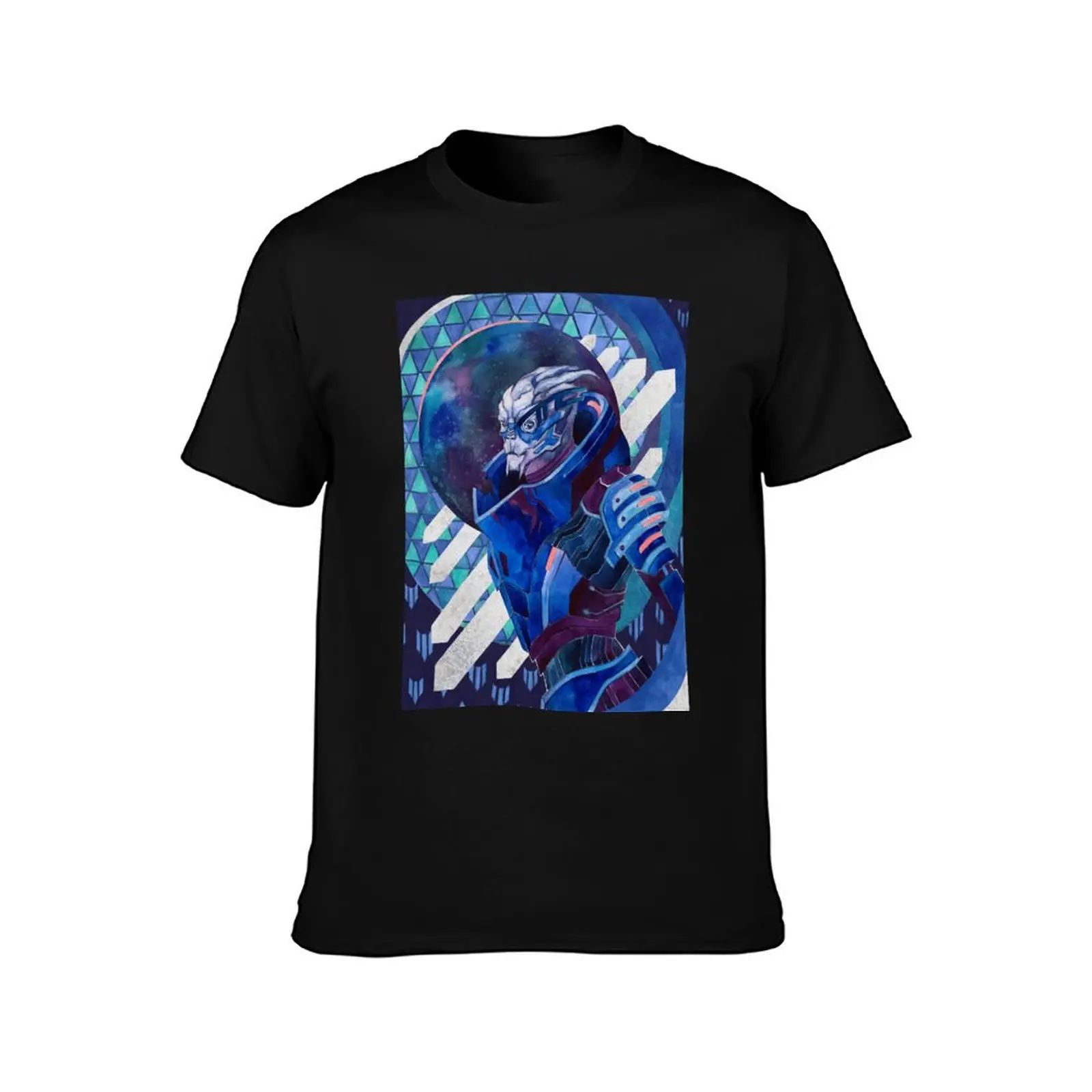 Who Loves Music And Garrus Vakarian Photographic Style T-Shirt tshirts personalised korean fashion anime tshirt t shirts for men